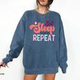 Eat Sleep Baseball Repeat Baseball Moms Comfort Colors Sweatshirt Blue Jean Eat Sleep Baseball Repeat Baseball Moms Comfort Colors Sweatshirt Blue Jean