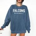 Falcons Baseball Inspired Comfort Colors Sweatshirt Blue Jean Falcons Baseball Inspired Comfort Colors Sweatshirt Blue Jean