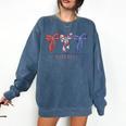My Favorite Season Is Baseball Coquette Bow Game Day Mom Sis Comfort Colors Sweatshirt Blue Jean My Favorite Season Is Baseball Coquette Bow Game Day Mom Sis Comfort Colors Sweatshirt Blue Jean