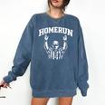 Football Referee Tee Touchdown Baseball Homerun Comfort Colors Sweatshirt Blue Jean