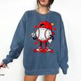 Game Day Baseball Drip Valentine Hearts Sport Lover Comfort Colors Sweatshirt Blue Jean Game Day Baseball Drip Valentine Hearts Sport Lover Comfort Colors Sweatshirt Blue Jean