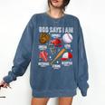 God Says I Am Baseball Player Catcher Pitcher Boys Men Comfort Colors Sweatshirt Blue Jean God Says I Am Baseball Player Catcher Pitcher Boys Men Comfort Colors Sweatshirt Blue Jean
