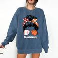 Grandma Life Basketball And Baseball Mom Funny Comfort Colors Sweatshirt Blue Jean Grandma Life Basketball And Baseball Mom Funny Comfort Colors Sweatshirt Blue Jean