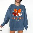 Happy Valentines Day Basketball Baseball Football Boys Comfort Colors Sweatshirt Blue Jean Happy Valentines Day Basketball Baseball Football Boys Comfort Colors Sweatshirt Blue Jean