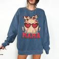 Heart Glasses Baseball Mama Baseball Mom Mother's Day Comfort Colors Sweatshirt Blue Jean Heart Glasses Baseball Mama Baseball Mom Mother's Day Comfort Colors Sweatshirt Blue Jean