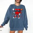 Heart Love Baseball Valentine Outfit Men Boy Comfort Colors Sweatshirt Blue Jean Heart Love Baseball Valentine Outfit Men Boy Comfort Colors Sweatshirt Blue Jean