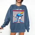 I Hit 100 Days Of School Baseball Player Kids Boys Son Comfort Colors Sweatshirt Blue Jean