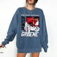 Hunter Greene Cincinnati MLB Baseball Players MLBHGR203M Comfort Colors Sweatshirt Blue Jean Hunter Greene Cincinnati MLB Baseball Players MLBHGR203M Comfort Colors Sweatshirt Blue Jean