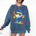 Ice Cream Baseball Drip Spots Sprinkle For Boys Youth Kids Comfort Colors Sweatshirt Blue Jean Ice Cream Baseball Drip Spots Sprinkle For Boys Youth Kids Comfort Colors Sweatshirt Blue Jean