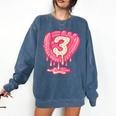 Ice Cream Baseball Glove 3rd Birthday Edition Comfort Colors Sweatshirt Blue Jean