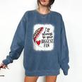 I'Ll Always Be Your Biggest Fan Baseball Mom s Comfort Colors Sweatshirt Blue Jean I'Ll Always Be Your Biggest Fan Baseball Mom s Comfort Colors Sweatshirt Blue Jean