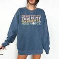 I'm Not Yelling This Is My Baseball Mom Voice Baseball Mom Comfort Colors Sweatshirt Blue Jean