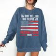 I'm Not Yelling This Is Just My Baseball Mom Voice Sport Comfort Colors Sweatshirt Blue Jean I'm Not Yelling This Is Just My Baseball Mom Voice Sport Comfort Colors Sweatshirt Blue Jean