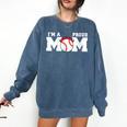 I'm A Proud Mom Baseball Mom Comfort Colors Sweatshirt Blue Jean I'm A Proud Mom Baseball Mom Comfort Colors Sweatshirt Blue Jean