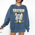 Jackson Chourio Milwaukee MLB Baseball Player MLBJCH201M Comfort Colors Sweatshirt Blue Jean Jackson Chourio Milwaukee MLB Baseball Player MLBJCH201M Comfort Colors Sweatshirt Blue Jean