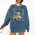 Jackson Chourio Milwaukee MLB Baseball Player MLBJCH202M Comfort Colors Sweatshirt Blue Jean Jackson Chourio Milwaukee MLB Baseball Player MLBJCH202M Comfort Colors Sweatshirt Blue Jean