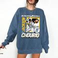 Jackson Chourio Milwaukee MLB Baseball Player MLBJCH203M Comfort Colors Sweatshirt Blue Jean Jackson Chourio Milwaukee MLB Baseball Player MLBJCH203M Comfort Colors Sweatshirt Blue Jean