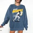 Jackson Merrill San Diego MLB Baseball Player MLBJME204M Comfort Colors Sweatshirt Blue Jean