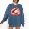 Kid Drip Ice Cream Baseball Heart Catcher Valentines Day Boy Comfort Colors Sweatshirt Blue Jean Kid Drip Ice Cream Baseball Heart Catcher Valentines Day Boy Comfort Colors Sweatshirt Blue Jean
