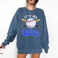 Kids 8th Baseball Birthday Party Boys Sport Fan 8 Years Old Comfort Colors Sweatshirt Blue Jean Kids 8th Baseball Birthday Party Boys Sport Fan 8 Years Old Comfort Colors Sweatshirt Blue Jean