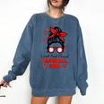 Loud And Proud Baseball Mom Messy Bun Leopard Mother Day Comfort Colors Sweatshirt Blue Jean Loud And Proud Baseball Mom Messy Bun Leopard Mother Day Comfort Colors Sweatshirt Blue Jean