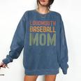 Loudmouth Baseball Mom Sports Cute Text Comfort Colors Sweatshirt Blue Jean Loudmouth Baseball Mom Sports Cute Text Comfort Colors Sweatshirt Blue Jean