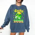 Lucky Dude Drip Baseball Shamrock St Patrick Men Boy Youth Comfort Colors Sweatshirt Blue Jean Lucky Dude Drip Baseball Shamrock St Patrick Men Boy Youth Comfort Colors Sweatshirt Blue Jean