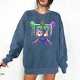Mardi Gras Baseball Carnival Party Ice Cream Drip Boys Comfort Colors Sweatshirt Blue Jean Mardi Gras Baseball Carnival Party Ice Cream Drip Boys Comfort Colors Sweatshirt Blue Jean