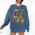 Mardi Gras Six Seven Baseball Drip Number 6 7 Meme Comfort Colors Sweatshirt Blue Jean Mardi Gras Six Seven Baseball Drip Number 6 7 Meme Comfort Colors Sweatshirt Blue Jean