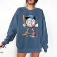 Melting Slime Sprinkle Baseball Mascot With Bat Comfort Colors Sweatshirt Blue Jean Melting Slime Sprinkle Baseball Mascot With Bat Comfort Colors Sweatshirt Blue Jean