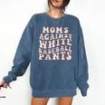 Mom Against Baseball Pants Baseball Mom Comfort Colors Sweatshirt Blue Jean