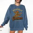 Nashville Gnawers Retro Minor League Baseball Comfort Colors Sweatshirt Blue Jean