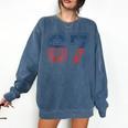 Number 67 USA Raglan Baseball Tee Comfort Colors Sweatshirt Blue Jean