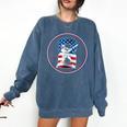 Number 8 Years Baseball 8TH Birthday Comfort Colors Sweatshirt Blue Jean