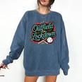 Outfield On Lockdown Baseball Defense Sports Comfort Colors Sweatshirt Blue Jean Outfield On Lockdown Baseball Defense Sports Comfort Colors Sweatshirt Blue Jean