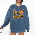 Pat's Pocket Pancakes Baseball Glove Stack Syrup Comfort Colors Sweatshirt Blue Jean Pat's Pocket Pancakes Baseball Glove Stack Syrup Comfort Colors Sweatshirt Blue Jean