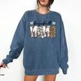 Preppy Baseball Mama Coquette Bow Game Day Mom Mother Comfort Colors Sweatshirt Blue Jean Preppy Baseball Mama Coquette Bow Game Day Mom Mother Comfort Colors Sweatshirt Blue Jean