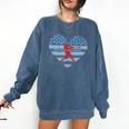 Primitive Patriotic American Baseball Mom Softball Dingers Comfort Colors Sweatshirt Blue Jean Primitive Patriotic American Baseball Mom Softball Dingers Comfort Colors Sweatshirt Blue Jean