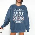 Proud Aunt Of A 2026 Senior Baseball Graduate Comfort Colors Sweatshirt Blue Jean Proud Aunt Of A 2026 Senior Baseball Graduate Comfort Colors Sweatshirt Blue Jean