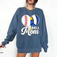 Proud Ball Mom Volleyball Baseball Mom Heart Comfort Colors Sweatshirt Blue Jean Proud Ball Mom Volleyball Baseball Mom Heart Comfort Colors Sweatshirt Blue Jean