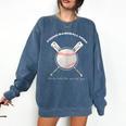 PROUD BASEBALL MOM Comfort Colors Sweatshirt Blue Jean
