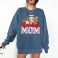 Retro Coffee Baseball Mama Mother's Day Baseball Mom Premium Comfort Colors Sweatshirt Blue Jean Retro Coffee Baseball Mama Mother's Day Baseball Mom Premium Comfort Colors Sweatshirt Blue Jean