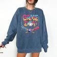 Retro Game Day Baseball Ice Cream Drip For Men Boy Kids Comfort Colors Sweatshirt Blue Jean Retro Game Day Baseball Ice Cream Drip For Men Boy Kids Comfort Colors Sweatshirt Blue Jean