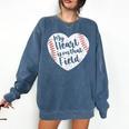 Retro My Heart Is On That Field Baseball Mom Mother's Day Comfort Colors Sweatshirt Blue Jean Retro My Heart Is On That Field Baseball Mom Mother's Day Comfort Colors Sweatshirt Blue Jean
