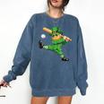 Retro Leprechaun Baseball St Patricks Day Sport Men Boy Kids Comfort Colors Sweatshirt Blue Jean Retro Leprechaun Baseball St Patricks Day Sport Men Boy Kids Comfort Colors Sweatshirt Blue Jean