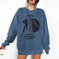 Retro Moms Against Baseball Pants Baseball Mom Comfort Colors Sweatshirt Blue Jean