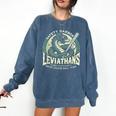 Safety Harbor Leviathans Retro Baseball Monster Comfort Colors Sweatshirt Blue Jean Safety Harbor Leviathans Retro Baseball Monster Comfort Colors Sweatshirt Blue Jean