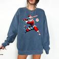 Santa Baseball Six Seven 6 7 Meme Christmas Men Boys Player Comfort Colors Sweatshirt Blue Jean Santa Baseball Six Seven 6 7 Meme Christmas Men Boys Player Comfort Colors Sweatshirt Blue Jean
