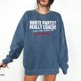 Sarcastic Baseball Mom Mama Baseball Life Premium Comfort Colors Sweatshirt Blue Jean