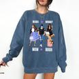 Sassy Baseball Mom Sassy Classy Elegant Comfort Colors Sweatshirt Blue Jean